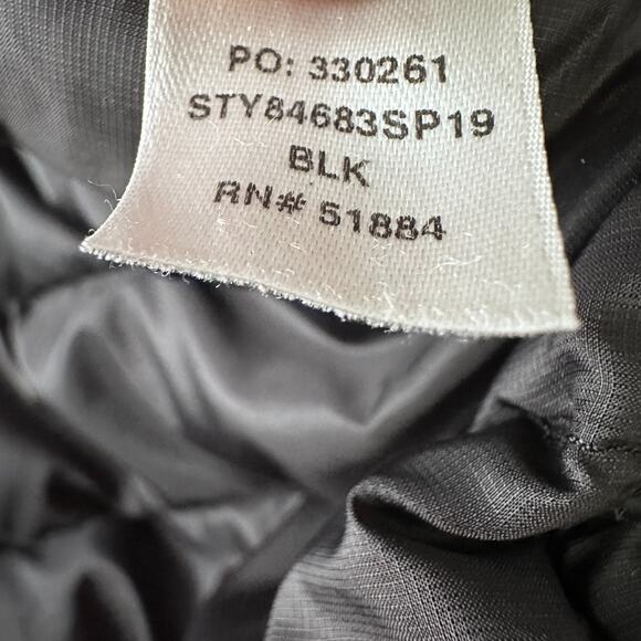 Patagonia Goose Down Puffer Jacket Women’s XS Black Pockets Insulated FLAWS READ - Picture 7 of 12